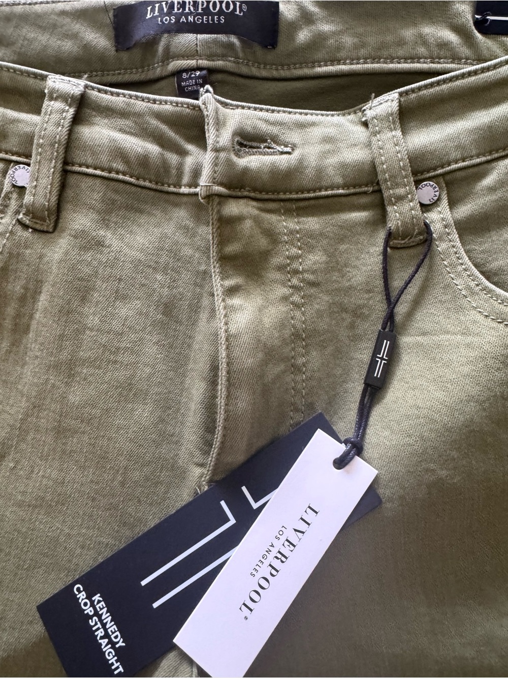 Women’s
Kennedy Crop-Straight Jeans - Olive - Picture 1 of 6